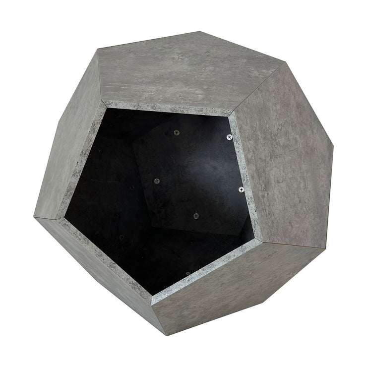 25.98"Modern Pet Furniture Cat Litter Side Table, Sofa Side Table, Planter MDF Multifunctional Furniture, Cement Gray - Follow yourDream