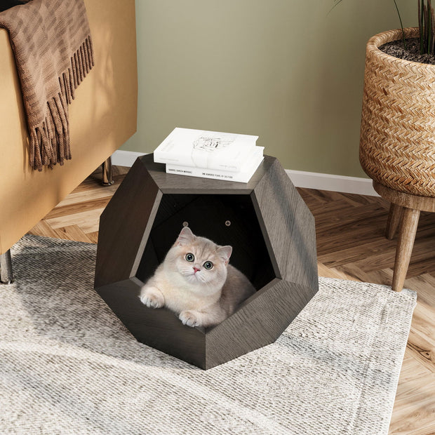 25.98'' Modern Pet Furniture Cat Litter, Sofa Side Table, Planter MDF Multifunctional Furniture, Burmese Sumac - Follow yourDream