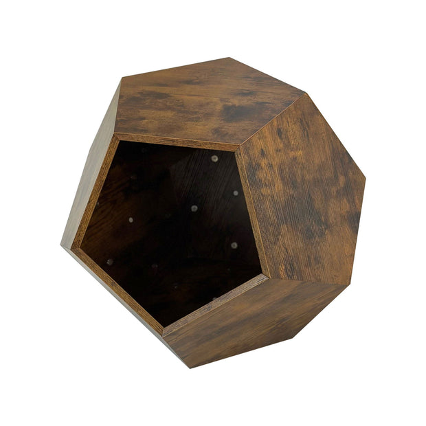 25.98'' Shaped Modern Pet Furniture Cat Kennel Side Table MDF Multi-Purpose Furniture Antique Wood Color - Follow yourDream
