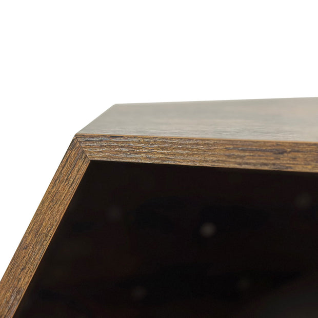 25.98'' Shaped Modern Pet Furniture Cat Kennel Side Table MDF Multi-Purpose Furniture Antique Wood Color - Follow yourDream