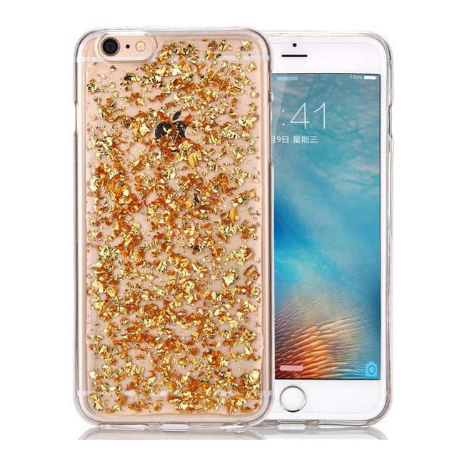 Luxury Gold Foil Bling Marble Phone Case For iPhone X XS Max XR Soft TPU Cover For iPhone 7 8 6 6s Plus Glitter Case Coque Funda