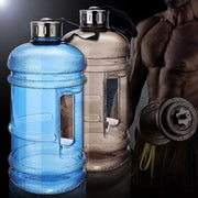 2.2L Portable Size PETG Large Capacity Water Bottle Training Sports Workout Drink Bottle Shaker Bottle with Handle Outdoor Gym