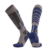 New Merino wool skiing socks with thickened towel bottom for men and women's outdoor winter high tube hiking socks