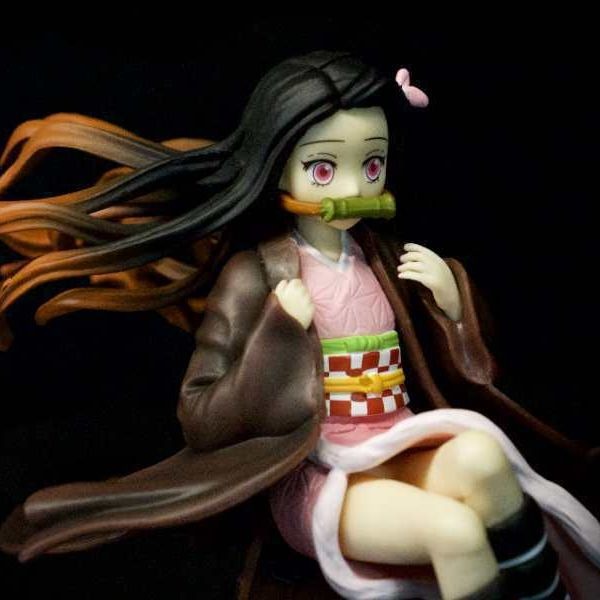 Dee Manshe Ghost Annihilation Blade Sitting Box Scene Stove Door Ni Douzi Handmade Anime Surrounding Model Decoration