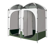 Double Camping Shower Toilet Tent Outdoor Portable Change Room