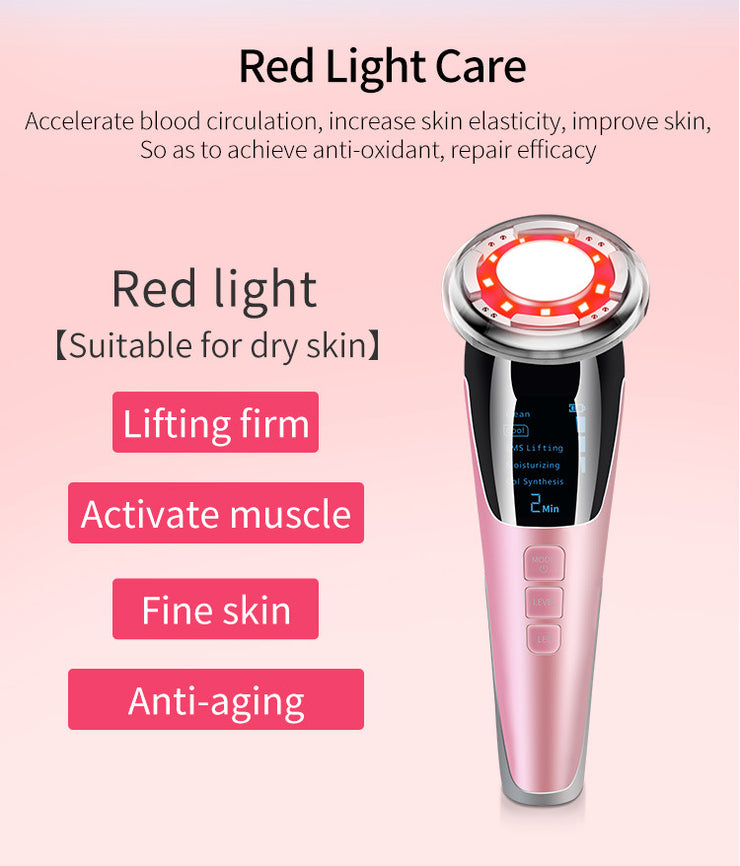 EMS Hot And Cold Photon Introduction Instrument Hailicare Color Light Skin Rejuvenation Beauty Instrument Facial Massage Instrument