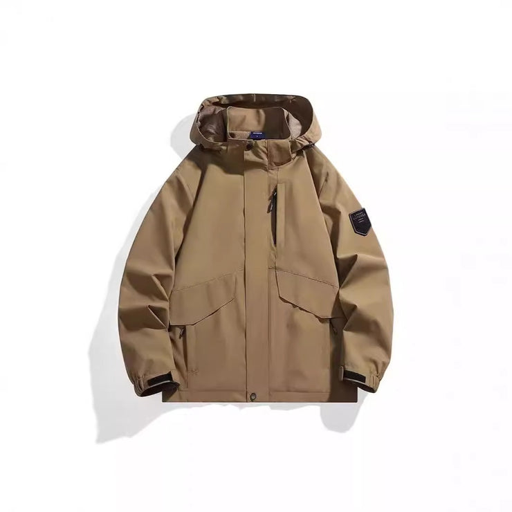 Spring new outdoor sports and leisure couple fashionable solid color assault suit for men, windproof, waterproof, breathable and - Follow yourDream