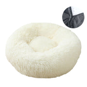 Dog bed, removable and washable round plush pet bed, cat bed, warm pet supplies, dog bed, pet bed, pet mat