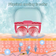 2 in 1 double head plastic ice roller ice roller facial ice skin instrument facial beauty cold compress massager - Follow yourDream