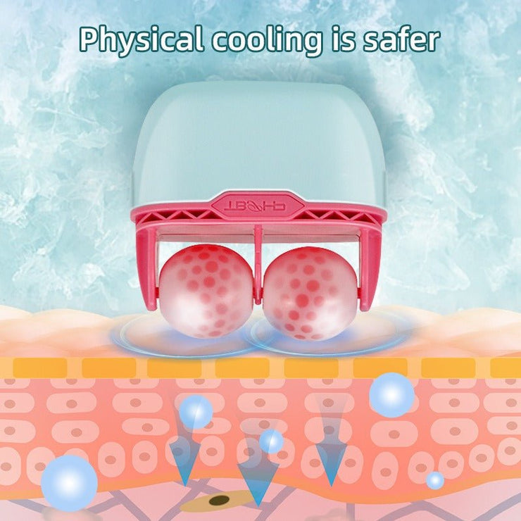 2 in 1 double head plastic ice roller ice roller facial ice skin instrument facial beauty cold compress massager - Follow yourDream