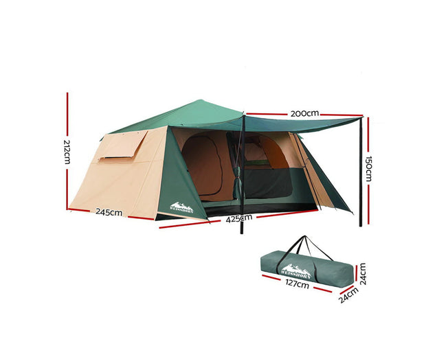 Instant Pop up Camping Tent 8 Person Outdoor Hiking Tents Dome