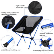 Travel Ultralight Folding Chair Superhard High Load Outdoor Camping Chair Portable Chair Hiking Picnic Seat Fishing Tools Chair