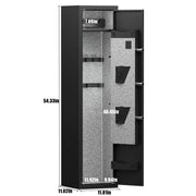 3-4 rifle and handgun safes, quick fingerprint with detachable rack and 2 adjustable gun slots - Follow yourDream