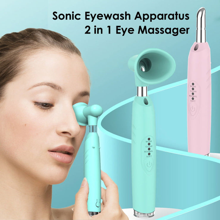3-Speed Electric Sonic Eyewash Instrument Household Eye Massager Portable Eyewasher Eyeball Cleaning And Moisturizing Instrument - Follow yourDream