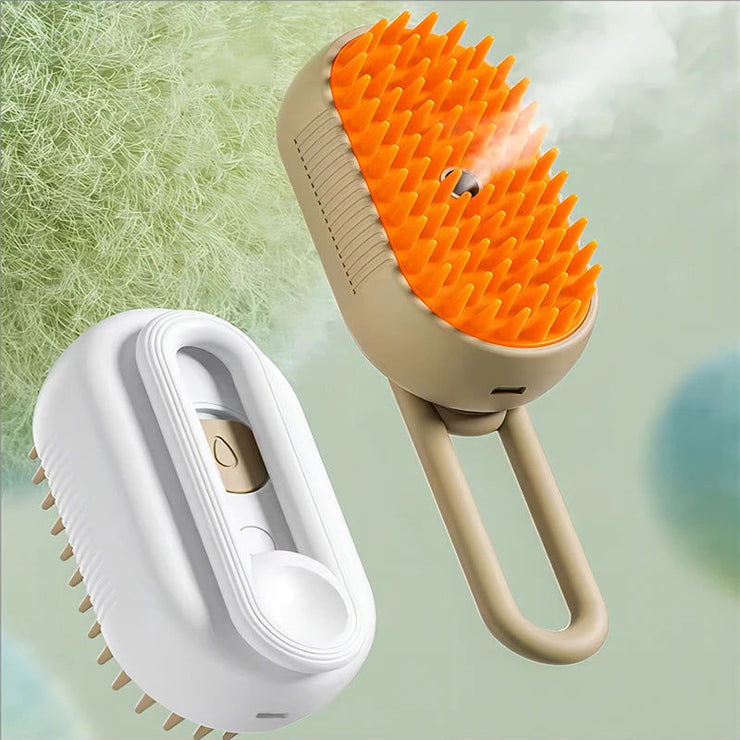 3-in-1 Dog Hair Brush Cat Hair Brush Electric Pet Cleaning Brush Steam Spray Brush Massage Hair Removal Comb Anti Flying Brush - Follow yourDream