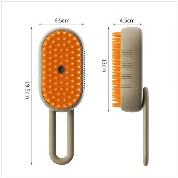 3-in-1 Dog Hair Brush Cat Hair Brush Electric Pet Cleaning Brush Steam Spray Brush Massage Hair Removal Comb Anti Flying Brush - Follow yourDream