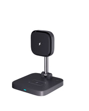 3-in-1 magnetic wireless charger holder with cooling fan suitable for wireless charging of iPhone earphones and watches - Follow yourDream