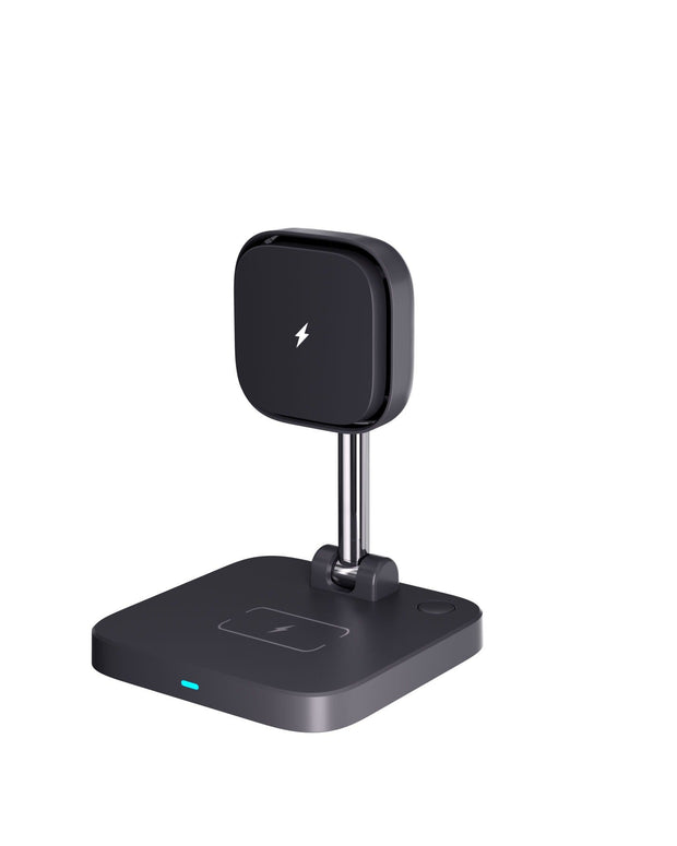 3-in-1 magnetic wireless charger holder with cooling fan suitable for wireless charging of iPhone earphones and watches - Follow yourDream