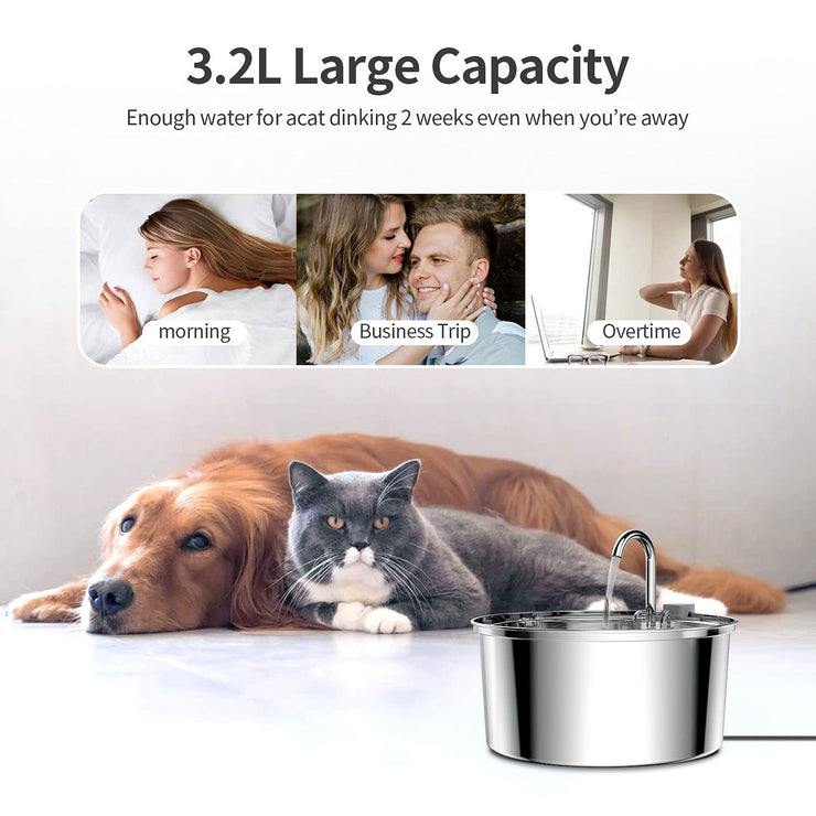 3.2L stainless steel faucet water dispenser pet water dispenser stainless steel - Follow yourDream
