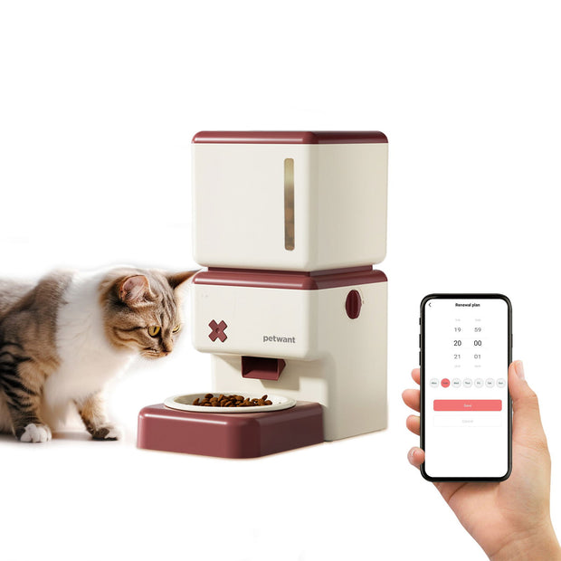 3.5L wireless pet automatic feeder Paiwang patent cross-border spot mobile app remote cat and dog feeding machine - Follow yourDream