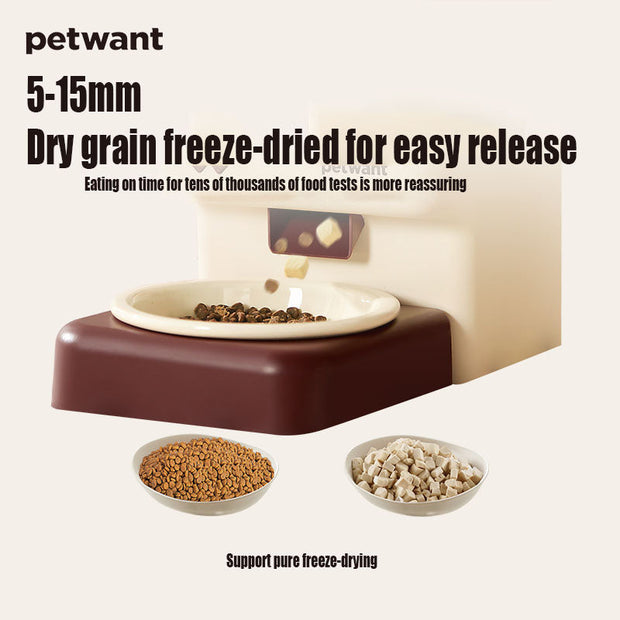 3.5L wireless pet automatic feeder Paiwang patent cross-border spot mobile app remote cat and dog feeding machine - Follow yourDream