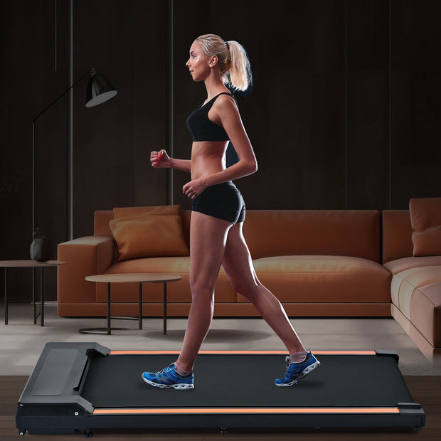 300 pound capacity desktop treadmill for home and office use, portable treadmill with 0.6 to 3.8 miles per hour - Follow yourDream