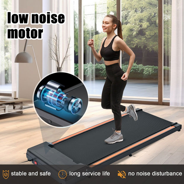 300 pound capacity desktop treadmill for home and office use, portable treadmill with 0.6 to 3.8 miles per hour - Follow yourDream