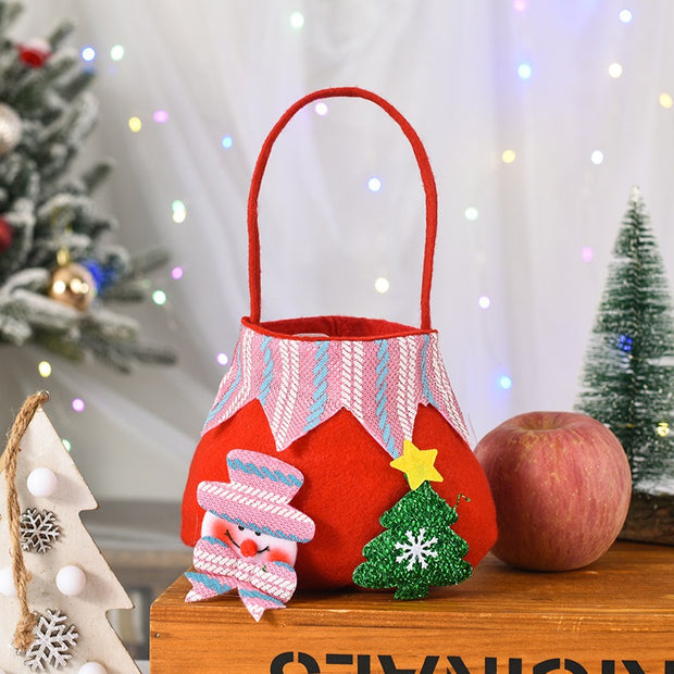 New Christmas Safe Fruit Bag Christmas Candy Bag Gift Bag Christmas Party Children's Cartoon Gift Bag