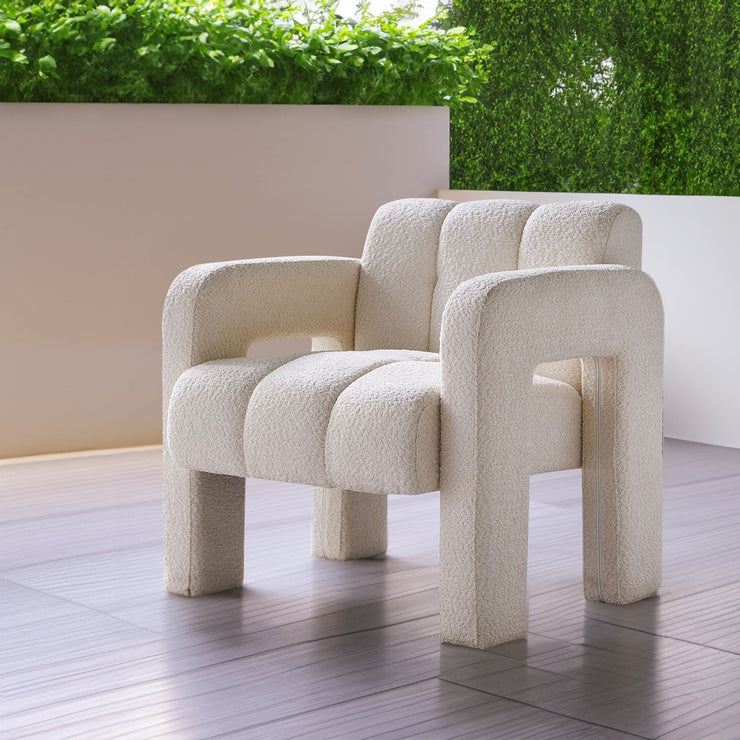 31.10" Wide Boucle Upholstered Accent Chair - Follow yourDream