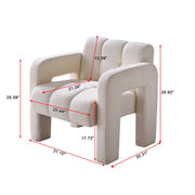 31.10" Wide Boucle Upholstered Accent Chair - Follow yourDream
