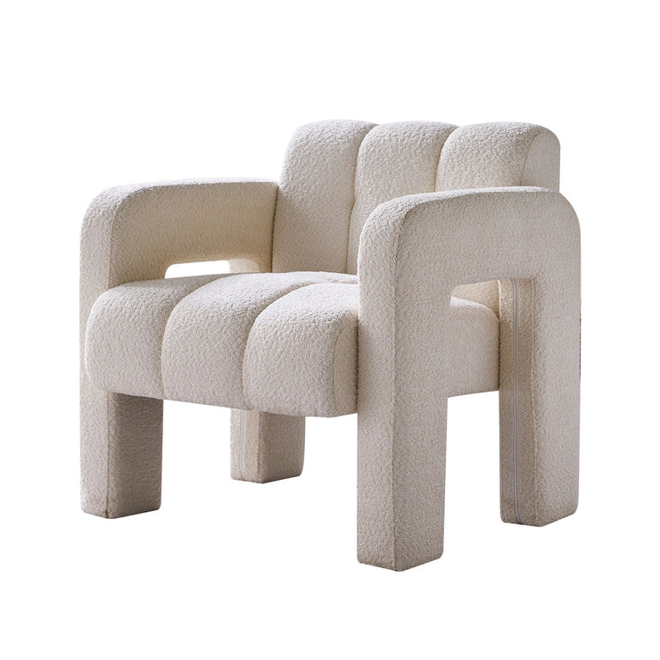 31.10" Wide Boucle Upholstered Accent Chair - Follow yourDream
