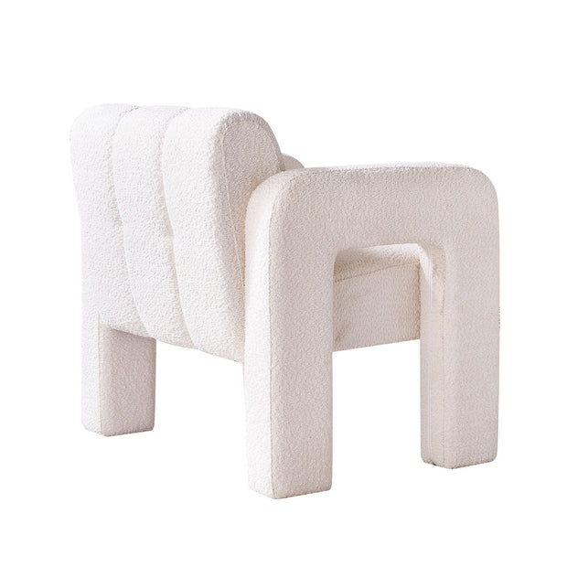 31.10" Wide Boucle Upholstered Accent Chair - Follow yourDream
