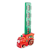 Christmas gift, dominoes, small train, lighting, music, automatic bidding, puzzle, DIY toy, electric bike