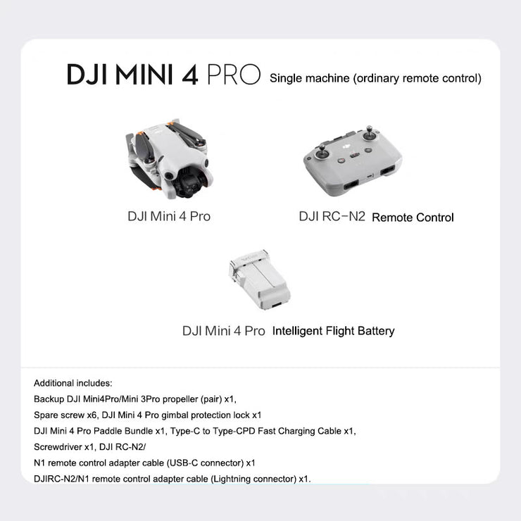 DJI Mini 4 Pro, an all-in-one mini aerial camera from DJI, is an entry-level drone that intelligently follows panoramic shooting