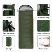 Camping Sleeping Bag Ultralight Waterproof 4 Season Warm Envelope Backpacking Sleeping Bags for Outdoor Traveling Hiking