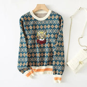 Retro pullover sweater