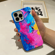 Ins style oil painting Apple 15pm phone case 16pro protective case 13pm phone case 2-in-1 film case 12 women