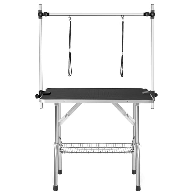 36" Professional Dog Pet Grooming Table Adjustable Heavy Duty Portable w/Arm & Noose & Mesh Tray - Follow yourDream