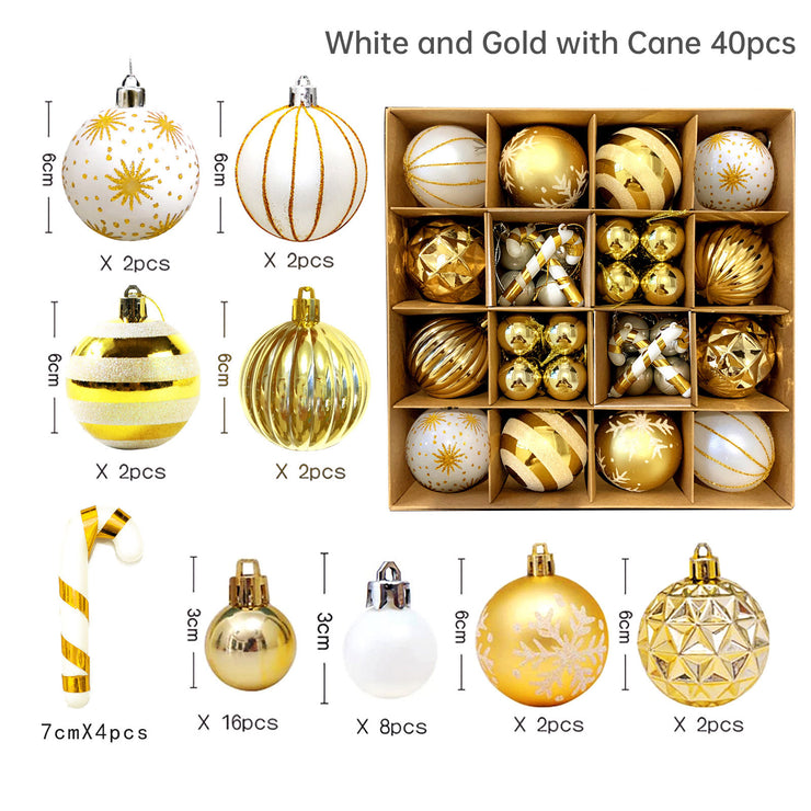 Christmas decoration 6cm electroplated ball plastic ball special-shaped painted Christmas ball gift Christmas tree pendant