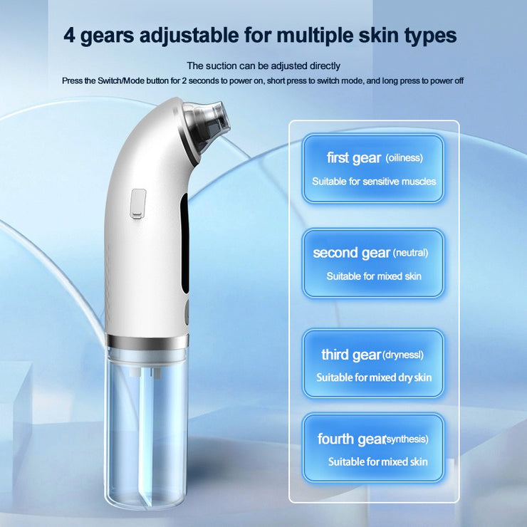 Vacuum Face Cleaner Electric Pimple Black Head Removal USB Rechargeable Water Cycle Facial Cleaning Tools