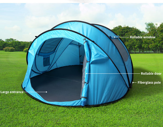 Mountview Pop up Camping Tent Beach Outdoor Family Tents Portable 4 Person Dome