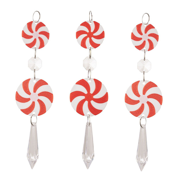 3PCS Christmas candy ice cone pendant Christmas decoration atmosphere decoration simulation candy pendant - Follow yourDream
