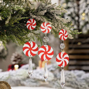 3PCS Christmas candy ice cone pendant Christmas decoration atmosphere decoration simulation candy pendant - Follow yourDream