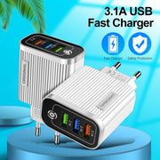 3USB-2.1A Multi Port Mobile Phone Charger Smart Travel Charging Head - Follow yourDream