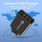 3USB+PD Type-C mobile phone charger with multiple USB ports, travel charging head - Follow yourDream