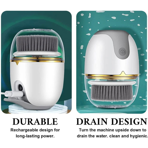 3 in 1 Ultrasonic Facial Cleanser Brush Electric Cleansing Face Brush 360 Rotate Deep Cleaning Brush Facial Skin Care Machine - Follow yourDream