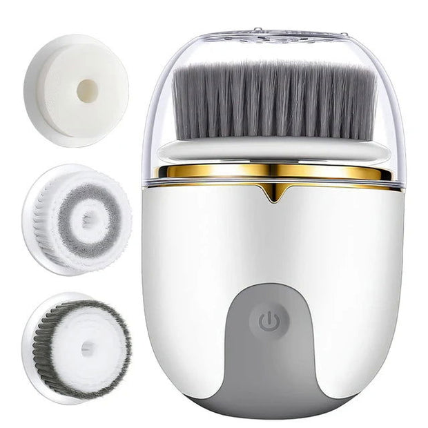 3 in 1 Ultrasonic Facial Cleanser Brush Electric Cleansing Face Brush 360 Rotate Deep Cleaning Brush Facial Skin Care Machine - Follow yourDream
