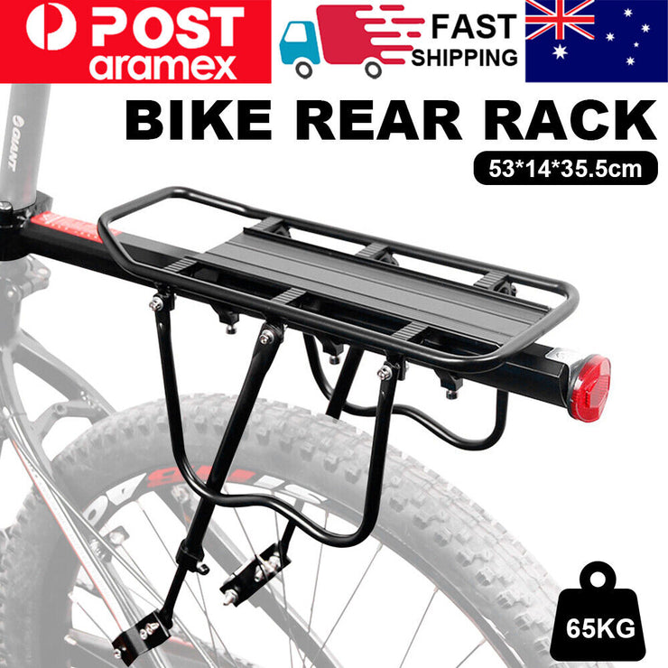 Aluminum Bike Rear Rack Seat Luggage Carrier Bicycle Post Mountain Mount Pannier