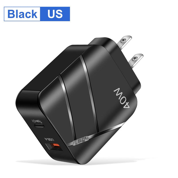 40W PD+QC3.0 mobile phone charger charging head travel charger - Follow yourDream