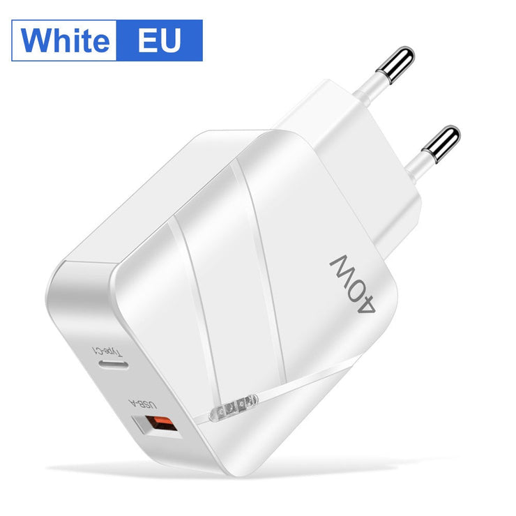40W PD+QC3.0 mobile phone charger charging head travel charger - Follow yourDream